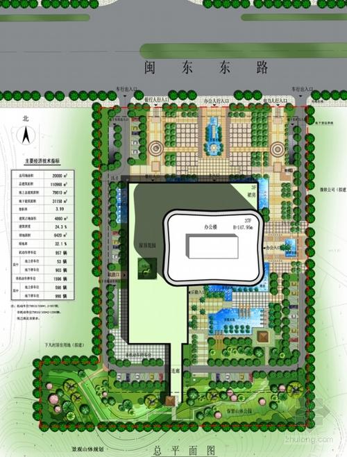 [方案][福建]147米现代风格商务办公建筑设计方案文本